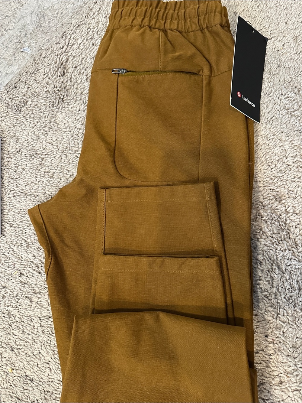 NWT Lululemon Men’s Bowline Pant 30" Utilitech Size Small Drawstring Brown